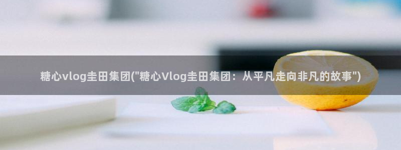 糖心vlog柚子猫学长：糖心vlog圭田集团(\